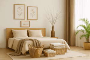 diseño de interiores con materiales livianos