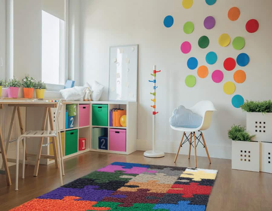 Alfombra de hule para area de juegos