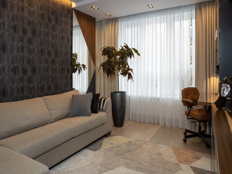 cortinas de lino y algodón